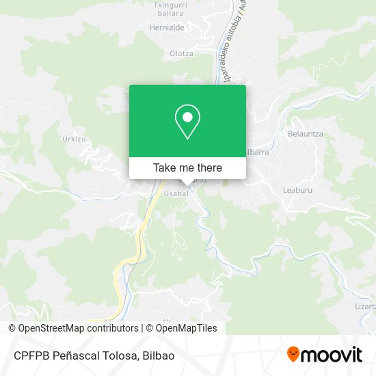 CPFPB Peñascal Tolosa map