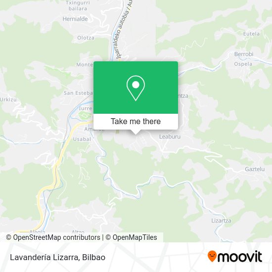 Lavandería Lizarra map