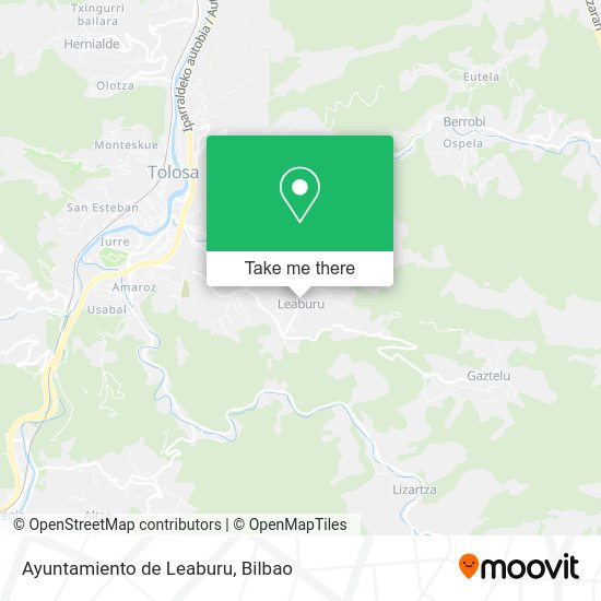 Ayuntamiento de Leaburu map