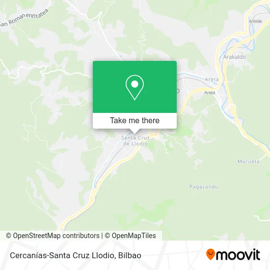 Cercanías-Santa Cruz Llodio map