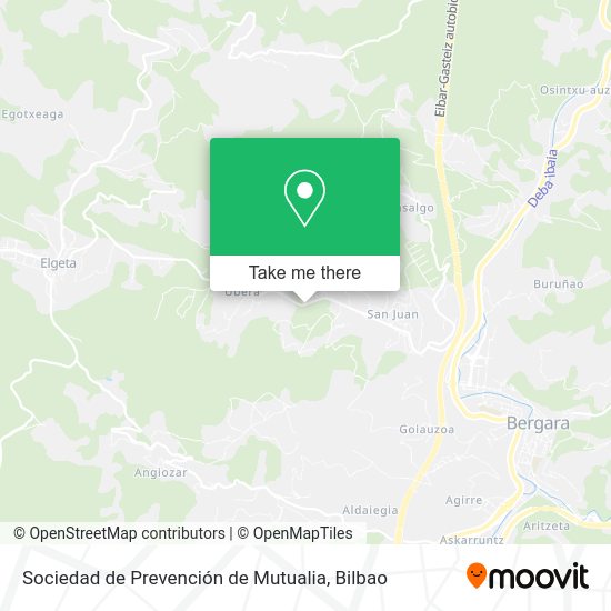 Sociedad de Prevención de Mutualia map