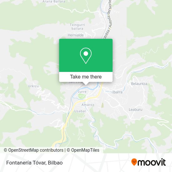 Fontanería Tóvar map