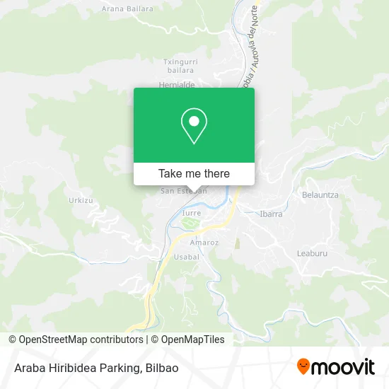 mapa Araba Hiribidea Parking