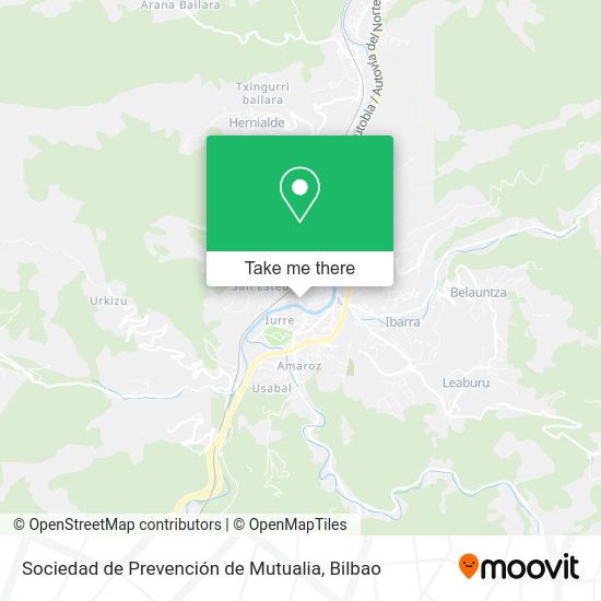 Sociedad de Prevención de Mutualia map