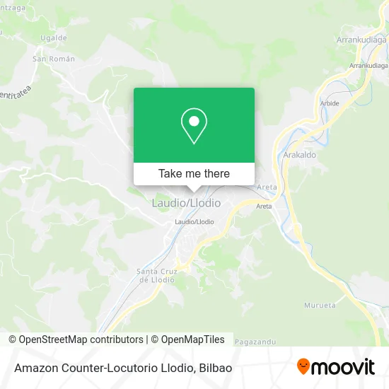 Amazon Counter-Locutorio Llodio map