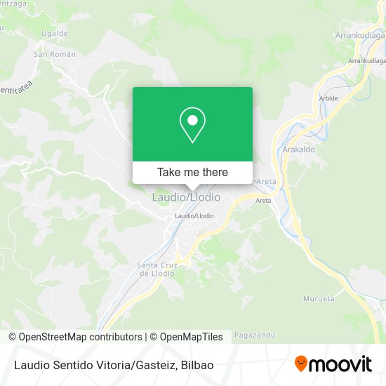 Laudio Sentido Vitoria/Gasteiz map