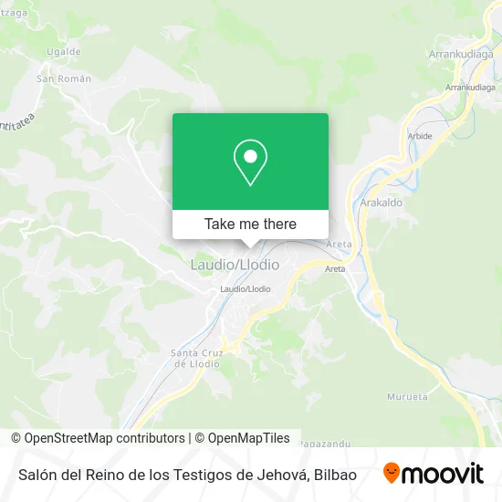 Salón del Reino de los Testigos de Jehová map