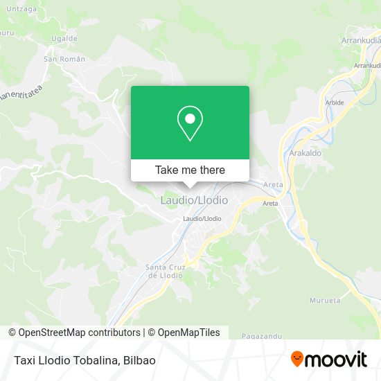 Taxi Llodio Tobalina map