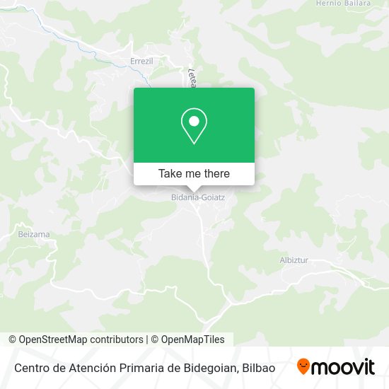 Centro de Atención Primaria de Bidegoian map