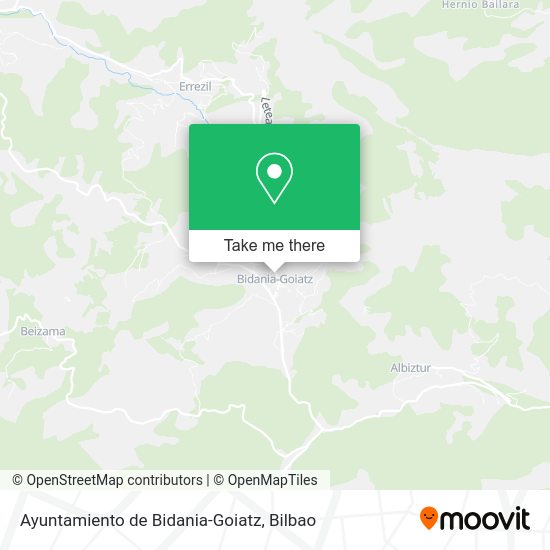 Ayuntamiento de Bidania-Goiatz map