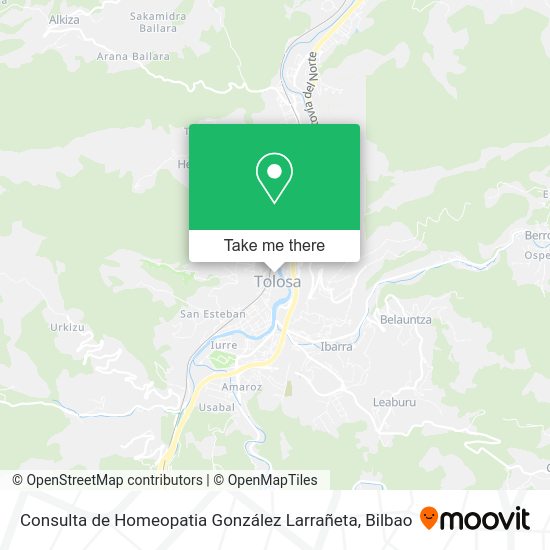 Consulta de Homeopatia González Larrañeta map