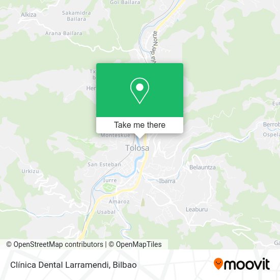 Clínica Dental Larramendi map