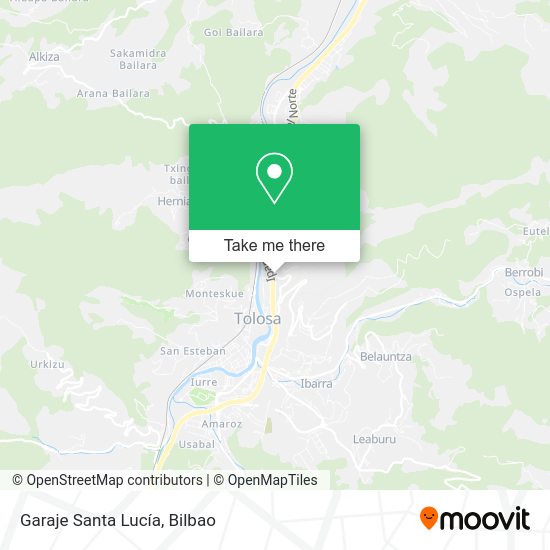 Garaje Santa Lucía map