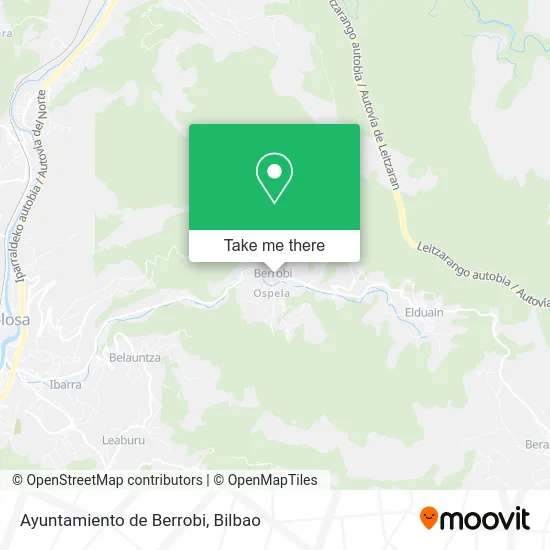 Ayuntamiento de Berrobi map
