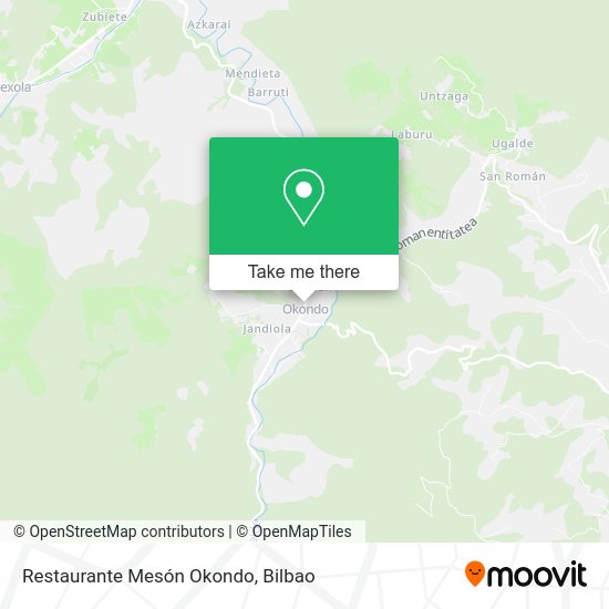 Restaurante Mesón Okondo map
