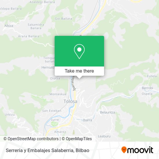 Serrería y Embalajes Salaberria map