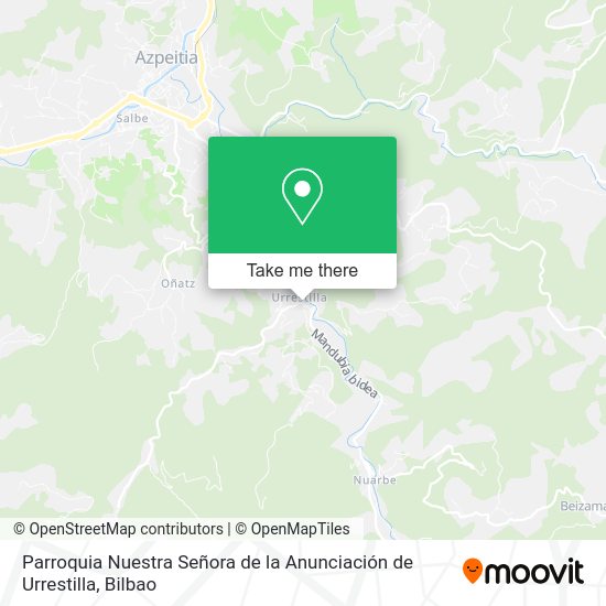 Parroquia Nuestra Señora de la Anunciación de Urrestilla map