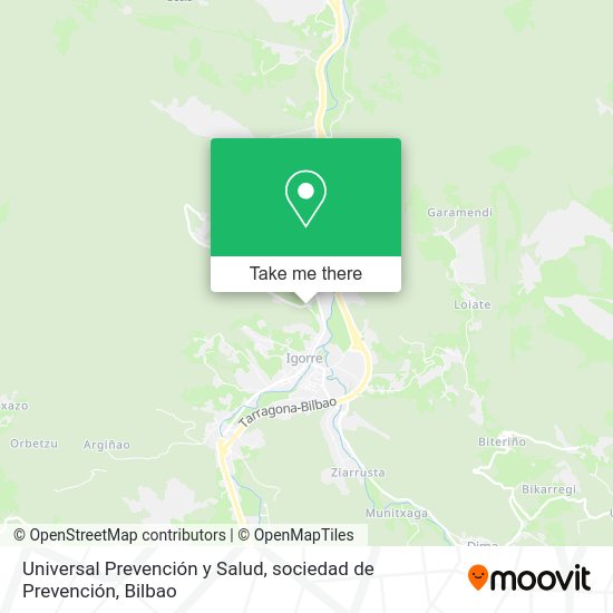 Universal Prevención y Salud, sociedad de Prevención map