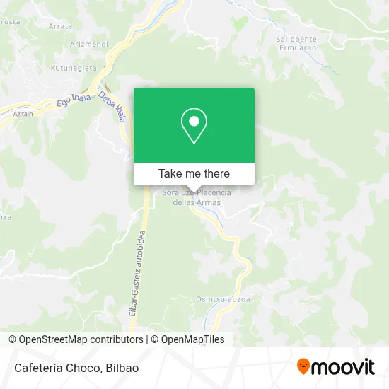 Cafetería Choco map