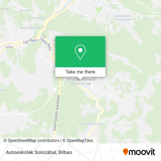 Autoeskolak Solozábal map