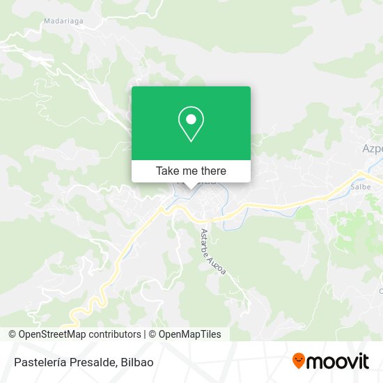Pastelería Presalde map