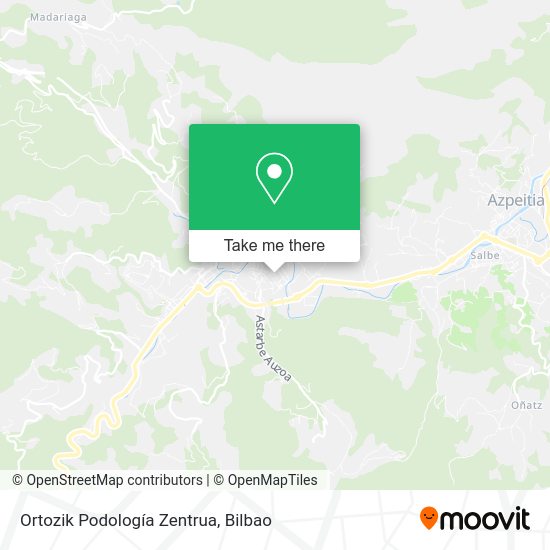 Ortozik Podología Zentrua map