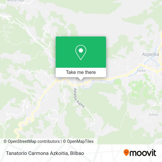 Tanatorio Carmona Azkoitia map