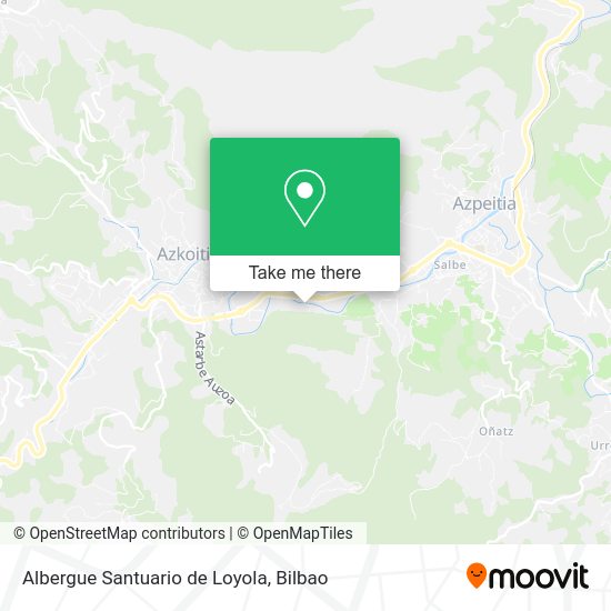 Albergue Santuario de Loyola map
