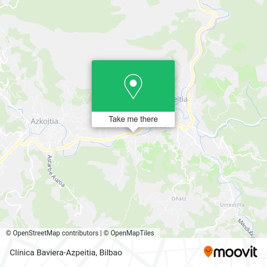 Clínica Baviera-Azpeitia map