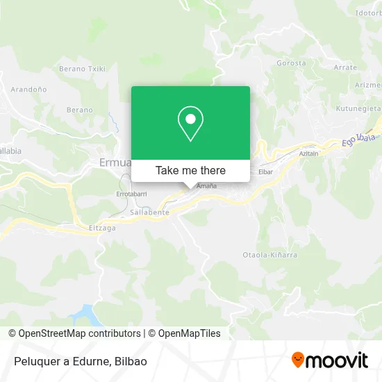 Peluquer a Edurne map