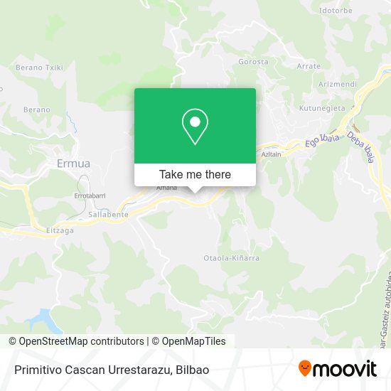 Primitivo Cascan Urrestarazu map