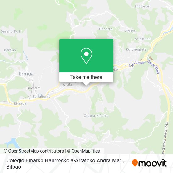 Colegio Eibarko Haurreskola-Arrateko Andra Mari map