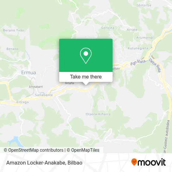 Amazon Locker-Anakabe map