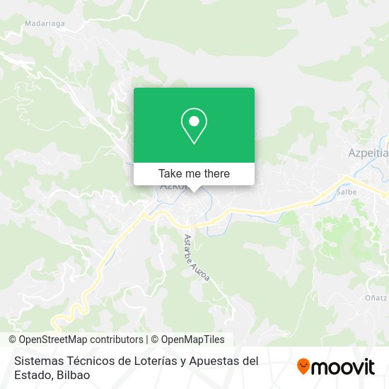 Sistemas Técnicos de Loterías y Apuestas del Estado map