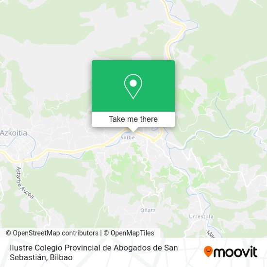 Ilustre Colegio Provincial de Abogados de San Sebastián map