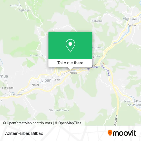 Azitain-Eibar map