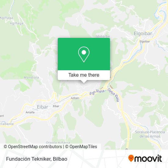 Fundación Tekniker map