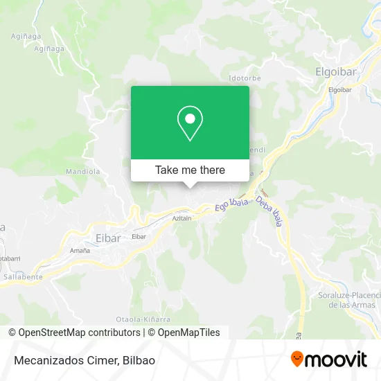 Mecanizados Cimer map