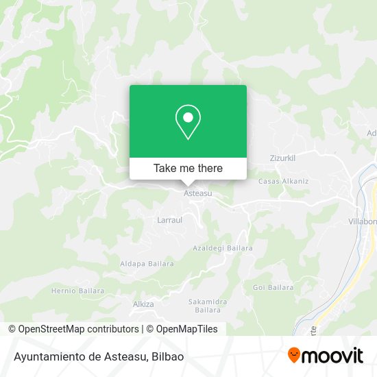 Ayuntamiento de Asteasu map