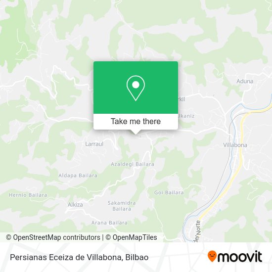 Persianas Eceiza de Villabona map
