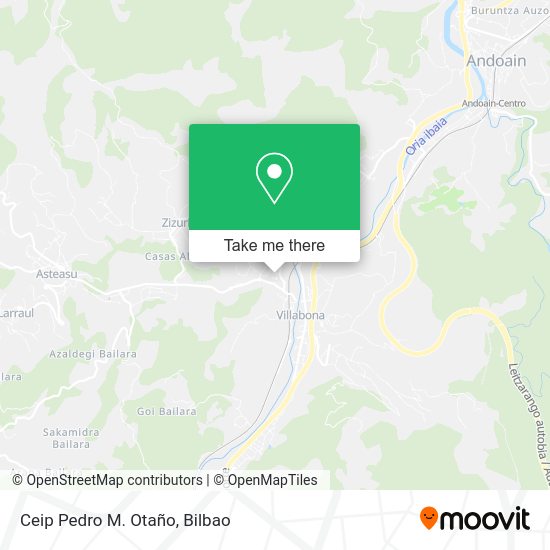 Ceip Pedro M. Otaño map