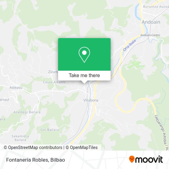 Fontanería Robles map