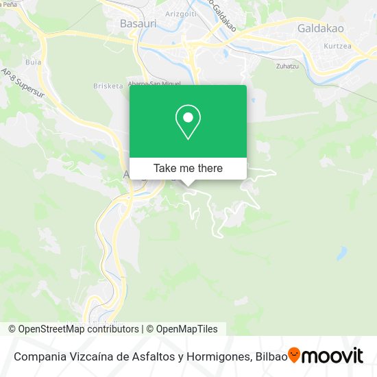 Compania Vizcaína de Asfaltos y Hormigones map