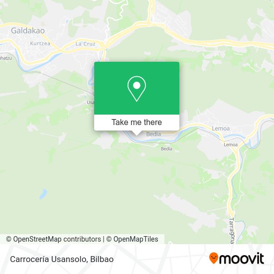 Carrocería Usansolo map