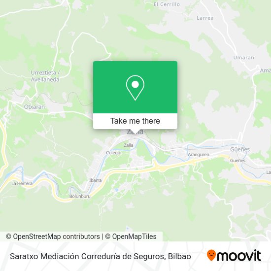 Saratxo Mediación Correduría de Seguros map