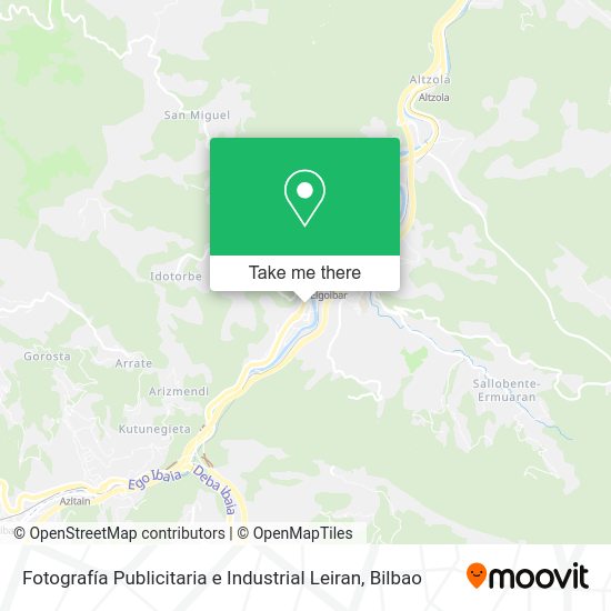 Fotografía Publicitaria e Industrial Leiran map