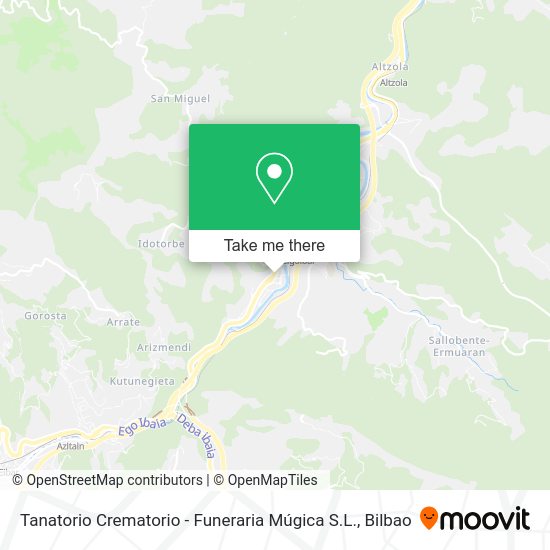 Tanatorio Crematorio - Funeraria Múgica S.L. map