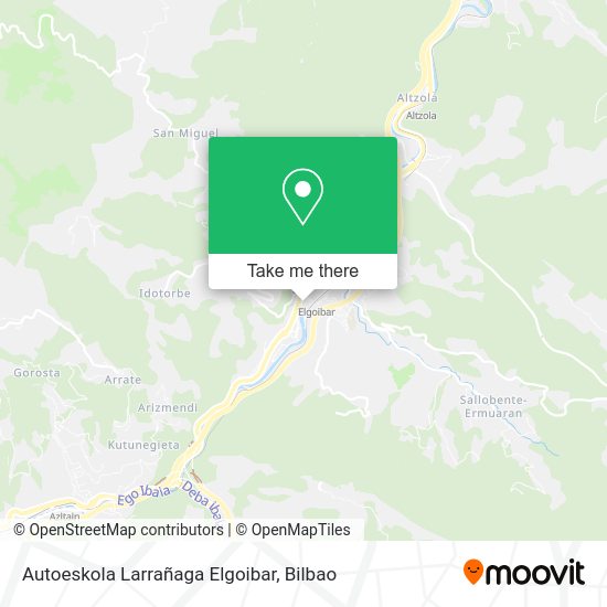 Autoeskola Larrañaga Elgoibar map