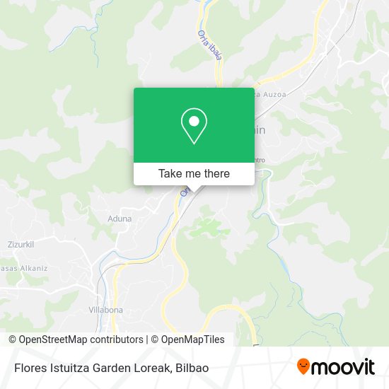 Flores Istuitza Garden Loreak map