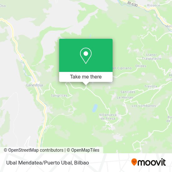 Ubal Mendatea/Puerto Ubal map